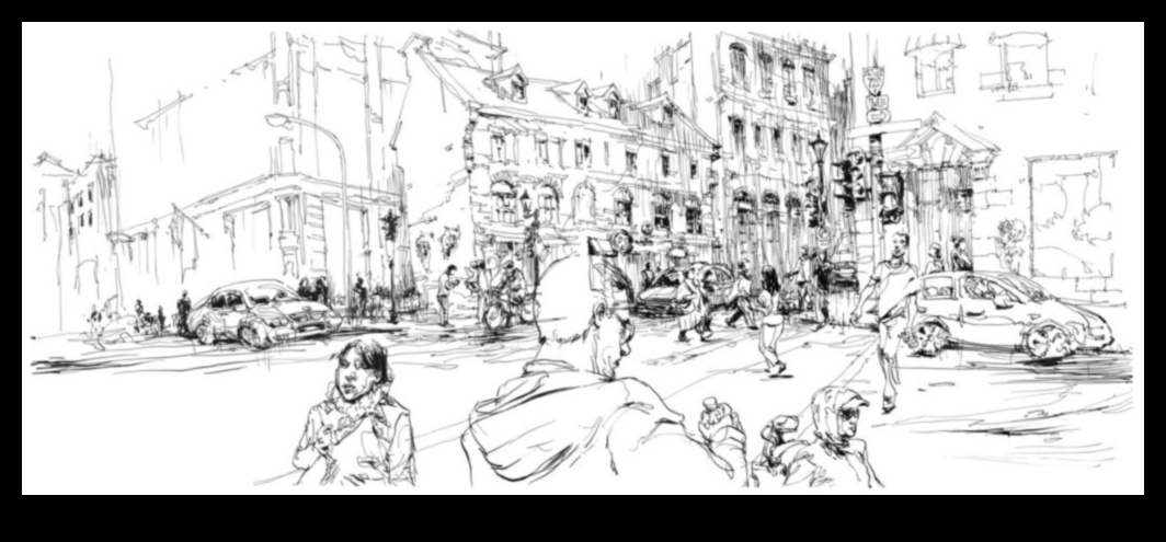 City Sketchbook: înregistrare impresii despre scene urbane