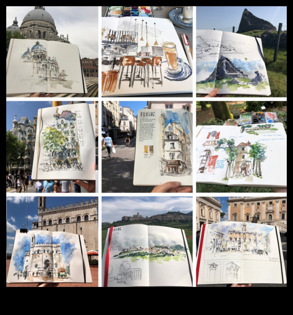 City Sketchbook: înregistrare impresii despre scene urbane